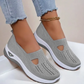 👟 60% DE RÉDUCTION! 🚶‍♀️Baskets légères et respirantes pour femme, en maille, à enfiler, unies et tendance