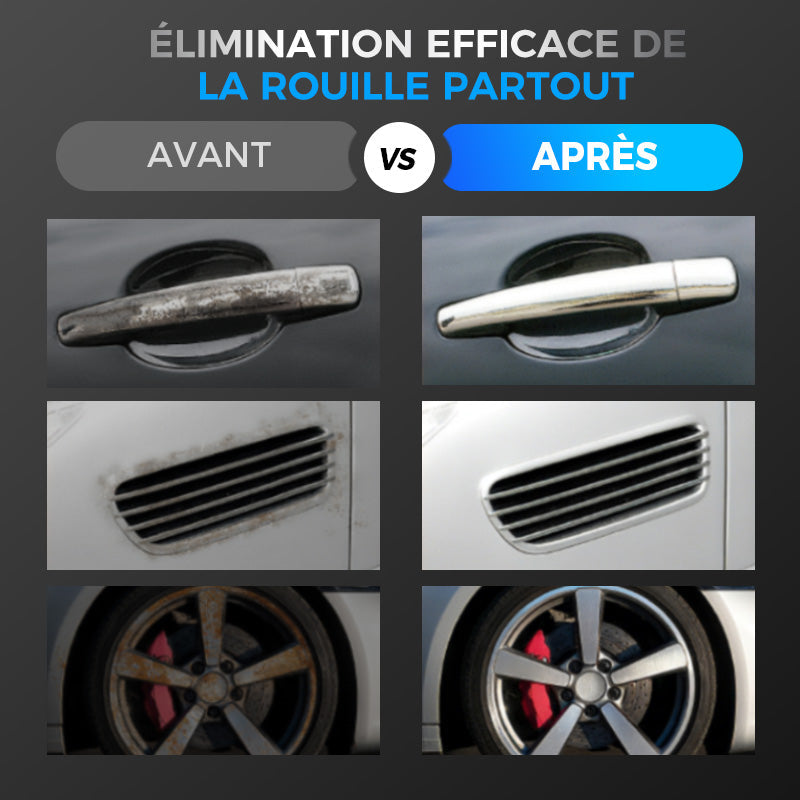 🎁🚗Spray d'élimination de particules de rouille et de fer de voiture✨🔥Achetez 3 obtenez 5 gratuit