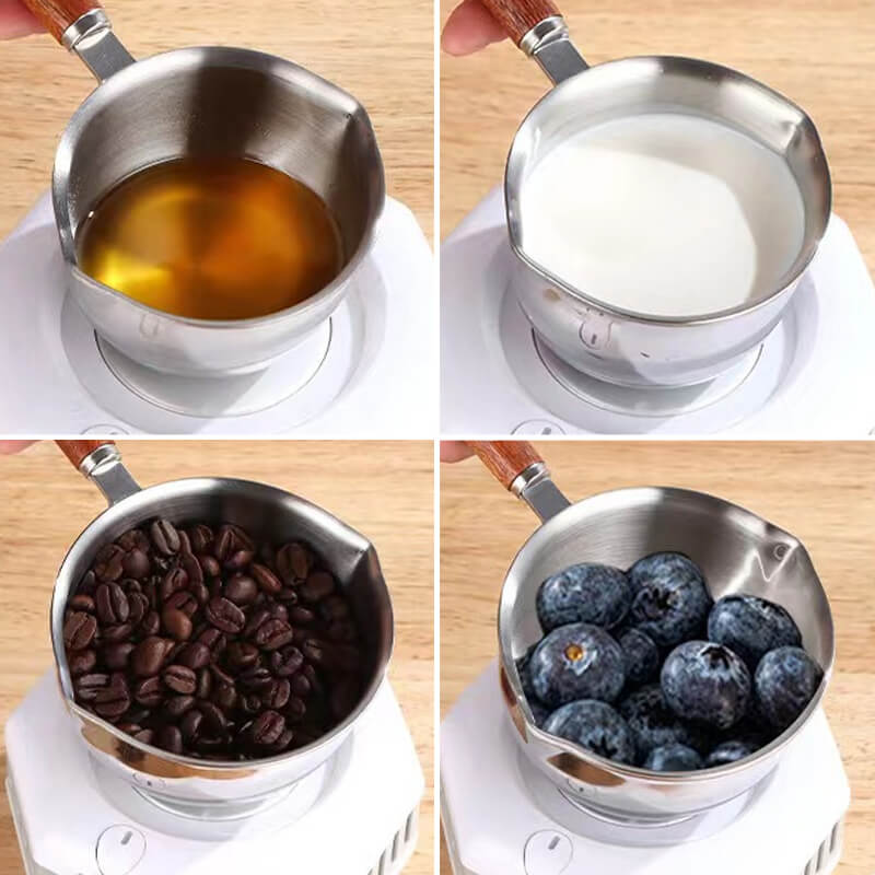🍯Mini-casserole en acier inoxydable 304 – Idéale pour le beurre, le lait et le café !🍯
