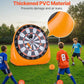 Cible de fléchettes gonflable en forme de ballon de football, cible géante, livrée avec 2 ballons de football et une pompe à air, s'installe en 3 minutes, idéale pour les grands jeux dans le jardin