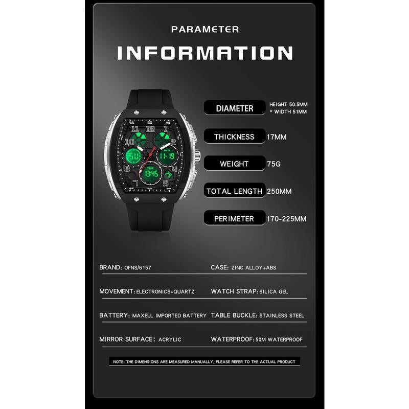 🔥 Vente chaude 50% de réduction 🔥 Conçu pour l’action – Montre sportive automatique lumineuse, résistante à l’eau et aux chocs