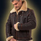 📢📢65 % de réduction !!! ✨VESTE BOMBER EN PEAU DE MOUTON