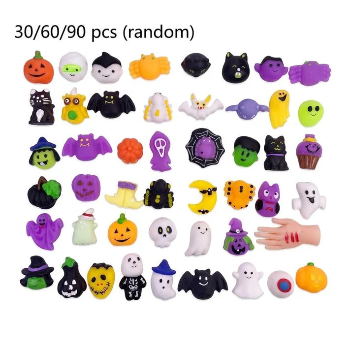 Lot de jouets anti-stress « Squishies » sur le thème d'Halloween