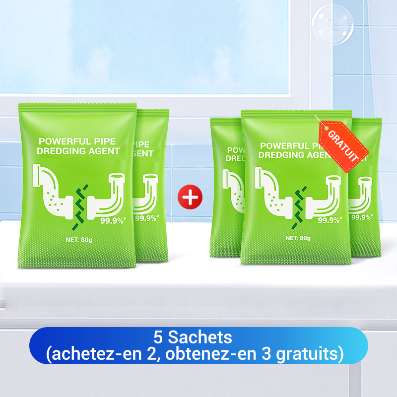 💎 Achetez 1, Obtenez 1 Gratuit ! 💎 Poudre Puissante pour le Curage des Tuyaux – Débouche Canalisations, Élimine Graisses & Odeurs en 15 Min ⚗️🚰