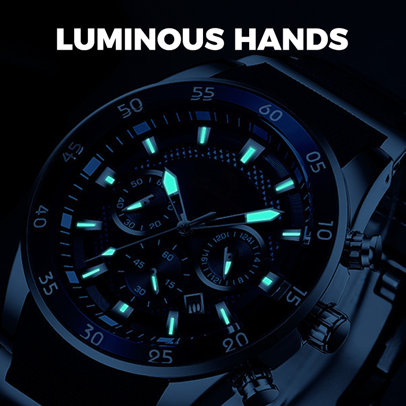 💎Montre à quartz multifonction de luxe pour homme