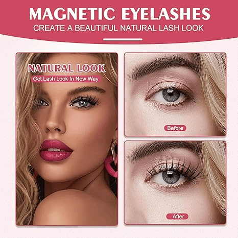 💖Dernier jour : Achetez 1, obtenez 1 GRATUIT !!🎁 Cils Magnétiques Réutilisables Premium + Applicateur