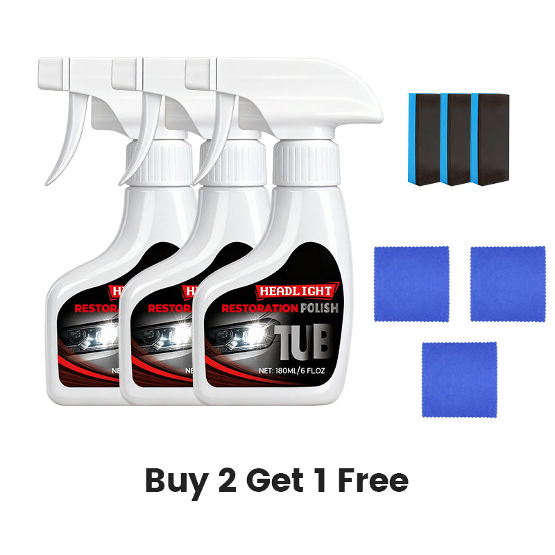Restaureur de Phares Professionnel 180 ml avec Éponge 🧽🚗