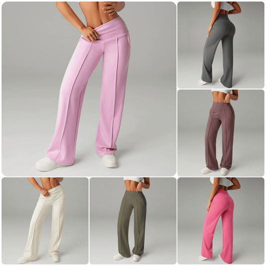 💃 Pantalon Droit Femme – Coupe Ample, Tissu Souple & Élégance Quotidienne ✨