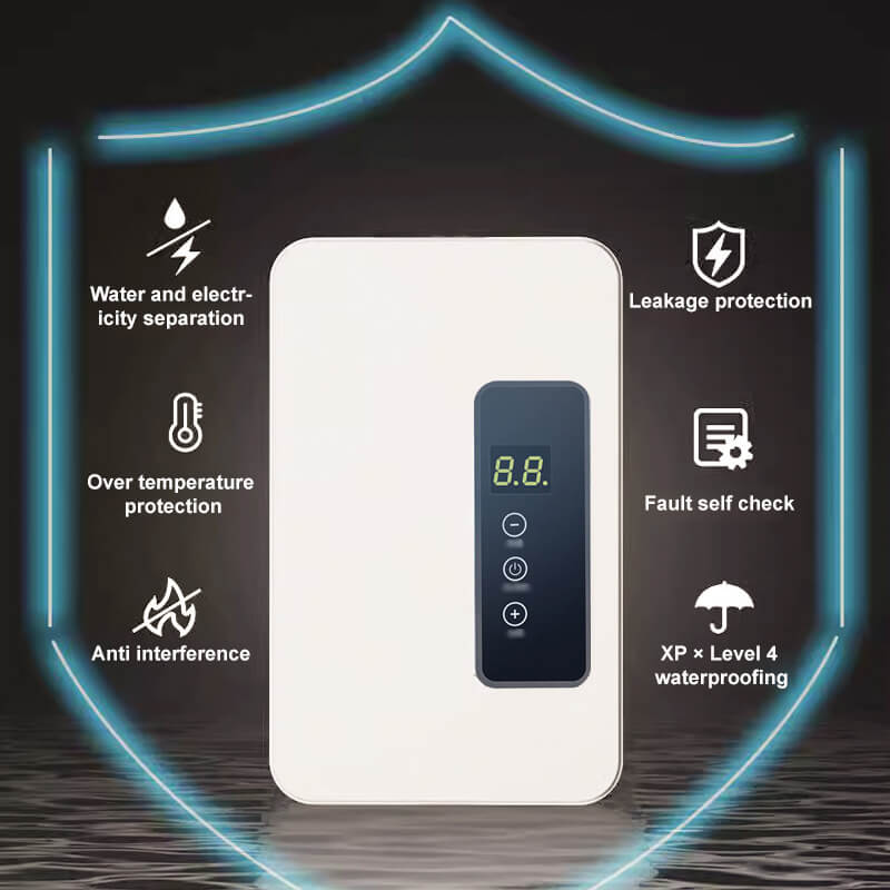 🔥 60% DE RÉDUCTION ! ✨ Chauffe-eau Instantané sans Réservoir - Design Compact avec Contrôle de Température Numérique pour Économie d'Énergie ⚡🚿