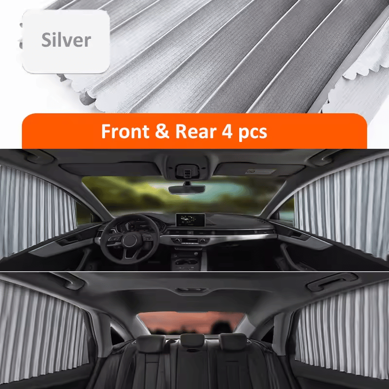 🌥️🔥Pare-soleil magnétique universel pour vitres latérales de voiture🚗