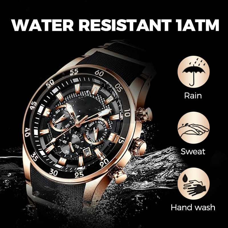 💎Montre à quartz multifonction de luxe pour homme