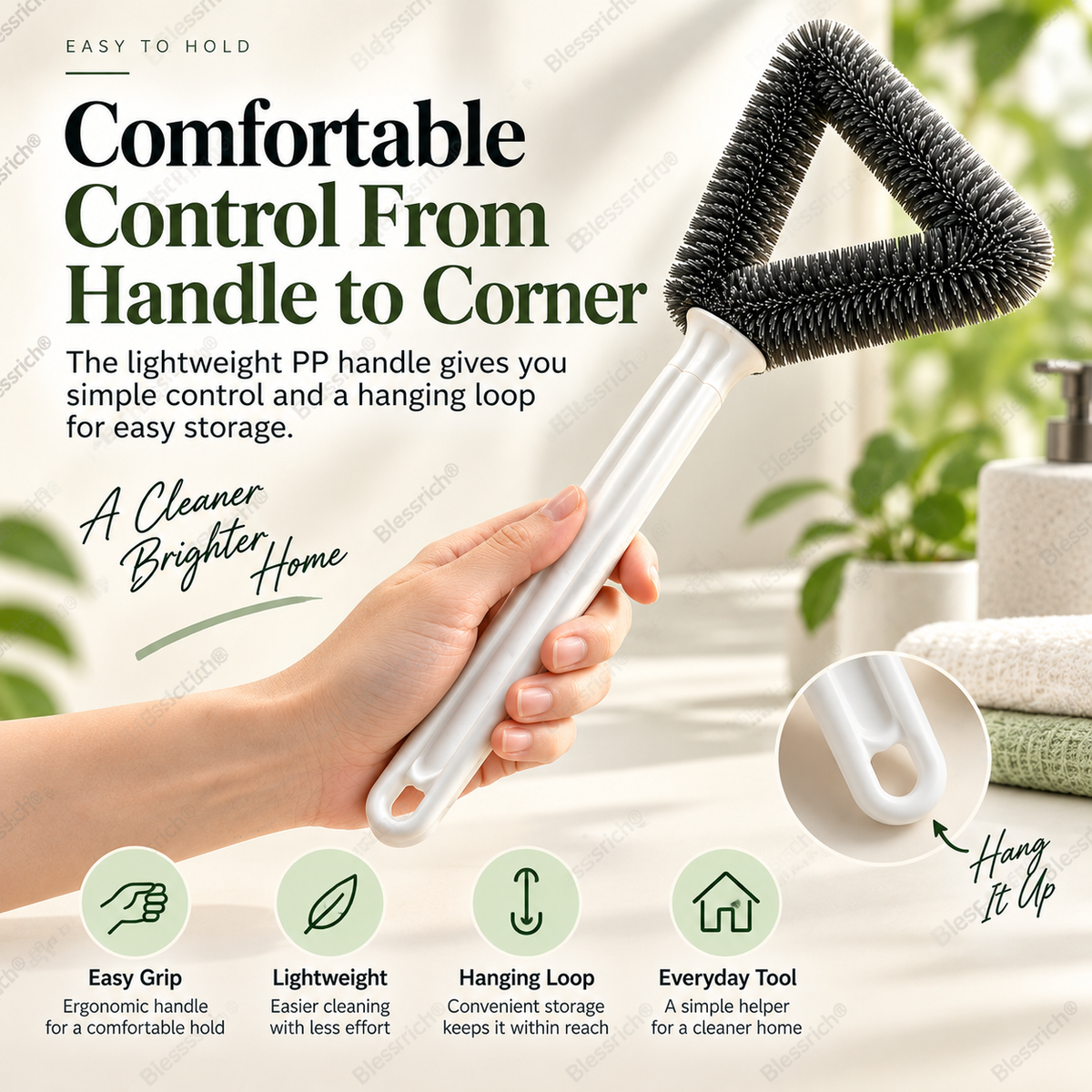 🔥 50% DE RÉDUCTION ! ✨Brosse triangulaire pour nettoyer les écrans