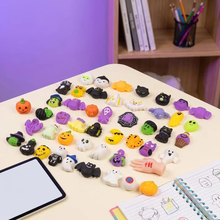 Lot de jouets anti-stress « Squishies » sur le thème d'Halloween