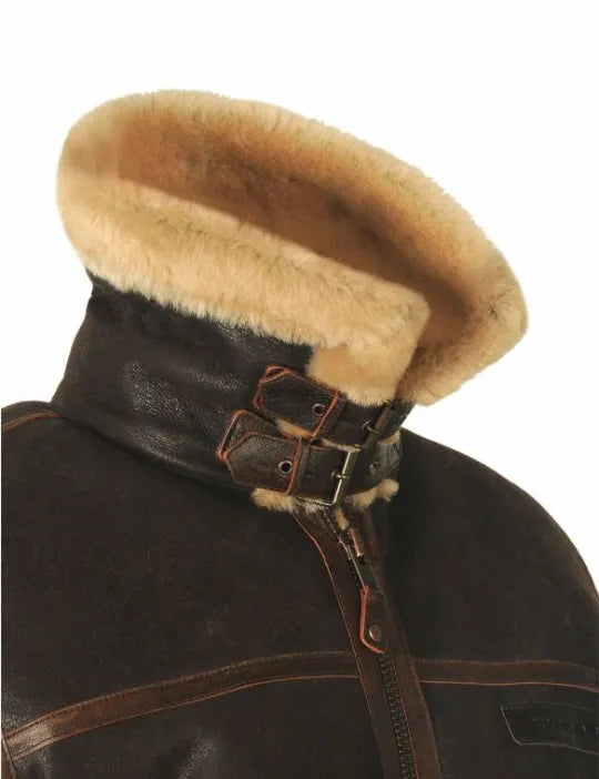 📢📢65 % de réduction !!! ✨VESTE BOMBER EN PEAU DE MOUTON