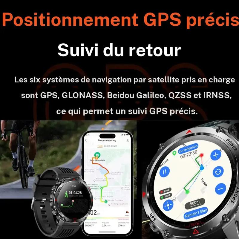 📢📢50% de réduction !! ⏰Montre GPS intelligente pour sports de plein air