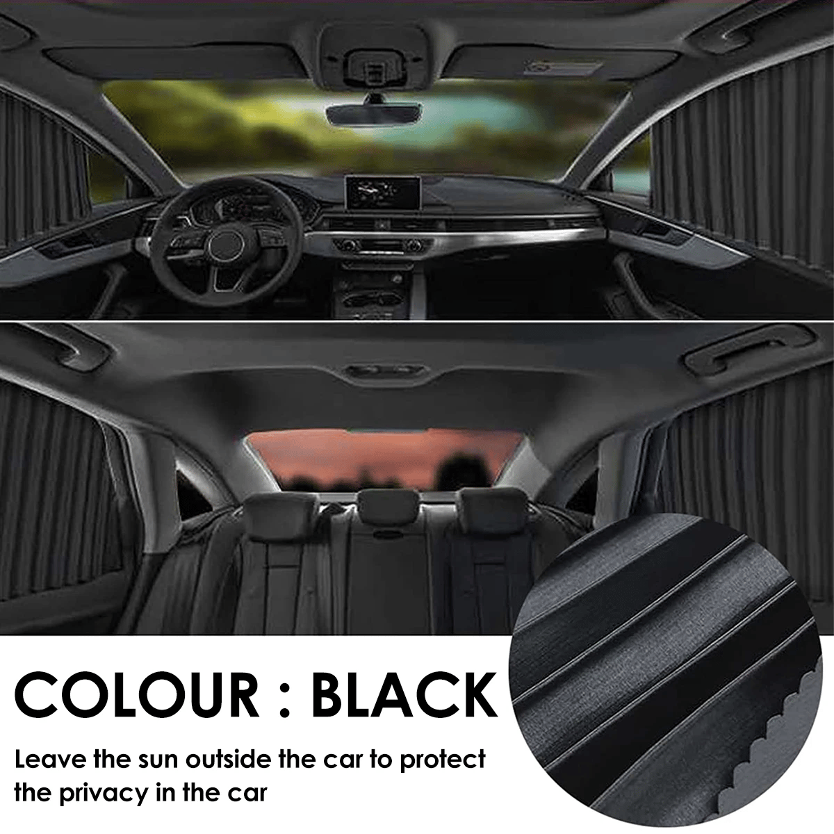 🌥️🔥Pare-soleil magnétique universel pour vitres latérales de voiture🚗