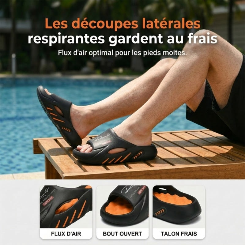 📢📢60 % de réduction !! ⏰Sandales Cloud à semelle épaisse antidérapante pour homme