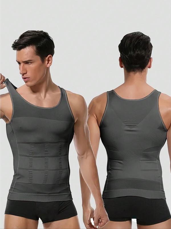 T-shirt de compression pour homme, coupe ajustée, sous-vêtement sculptant