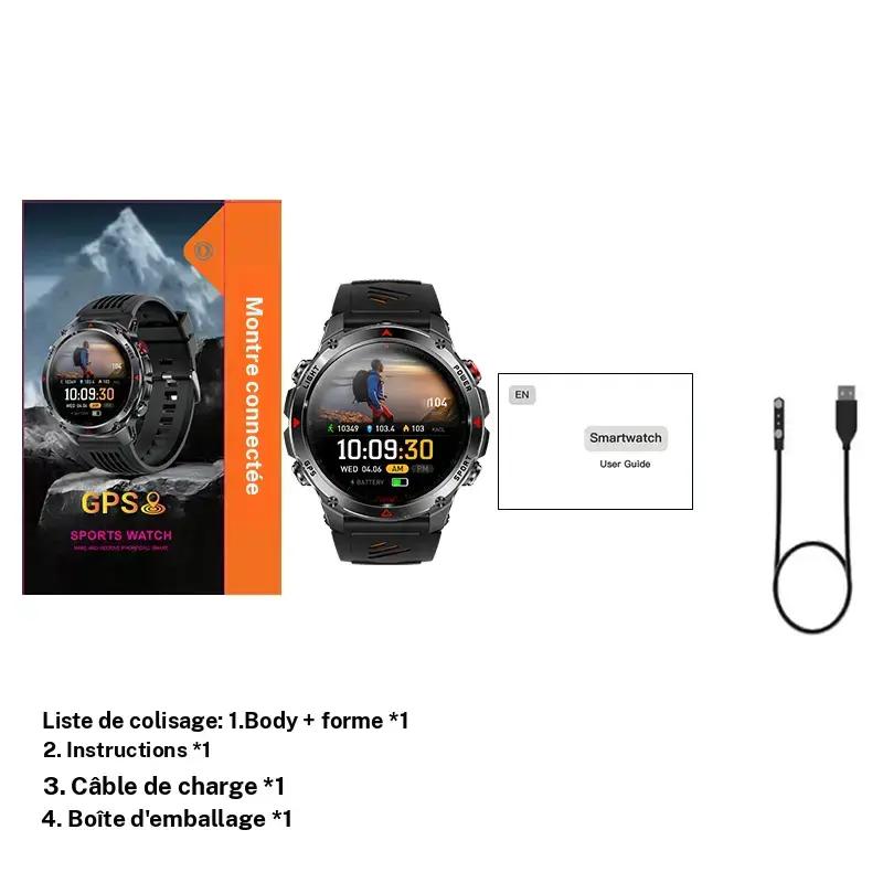 📢📢50% de réduction !! ⏰Montre GPS intelligente pour sports de plein air