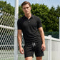 Ensemble d'été deux pièces pour homme, composé d'un polo et d'un short