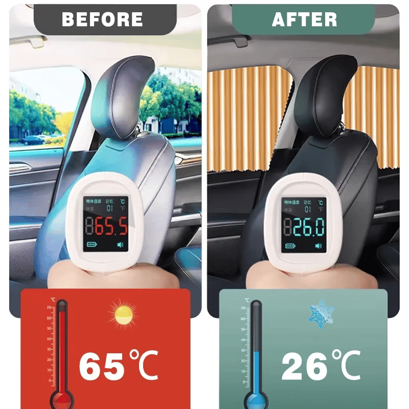 🌥️🔥Pare-soleil magnétique universel pour vitres latérales de voiture🚗