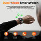 Montre connectée pour homme de style militaire avec batterie de 1 100 mAh, écran AMOLED de 1,7 pouces, lampe torche LED, étanchéité IP68, montre de sport avec fonction téléphone, plus de 110 modes sportifs, suivi de la fréquence cardiaque et du sommeil