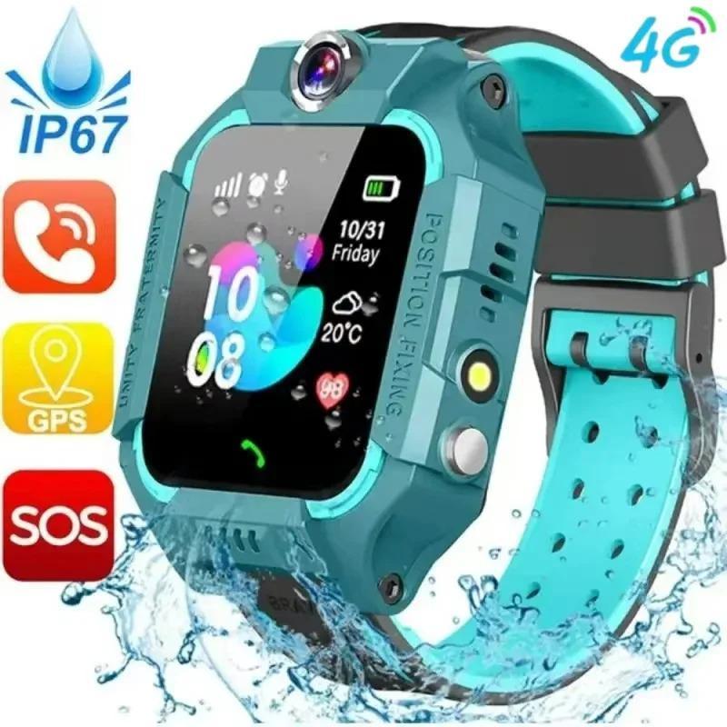 4g montre intelligente pour les enfants avec carte sim fonction SOS et localisateur GPS appelé caméra imperméable ip67 cadeau pour ios et android montre pour enfants