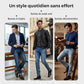 Jean classique à coupe droite pour homme