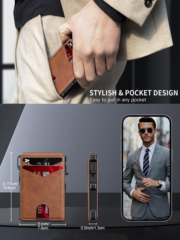 🔥🎁Nouveauté : 50 % de réduction -- Portefeuille fin pour homme avec protection RFID
