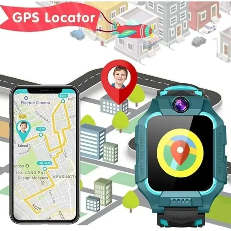 4g montre intelligente pour les enfants avec carte sim fonction SOS et localisateur GPS appelé caméra imperméable ip67 cadeau pour ios et android montre pour enfants