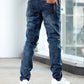 Jean classique à coupe droite pour homme