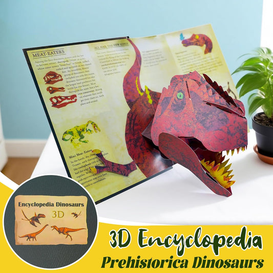 🦖 Encyclopédie 3D Préhistorica Dinosaures - Allumez le voyage d'éveil intellectuel des enfants ! 📚