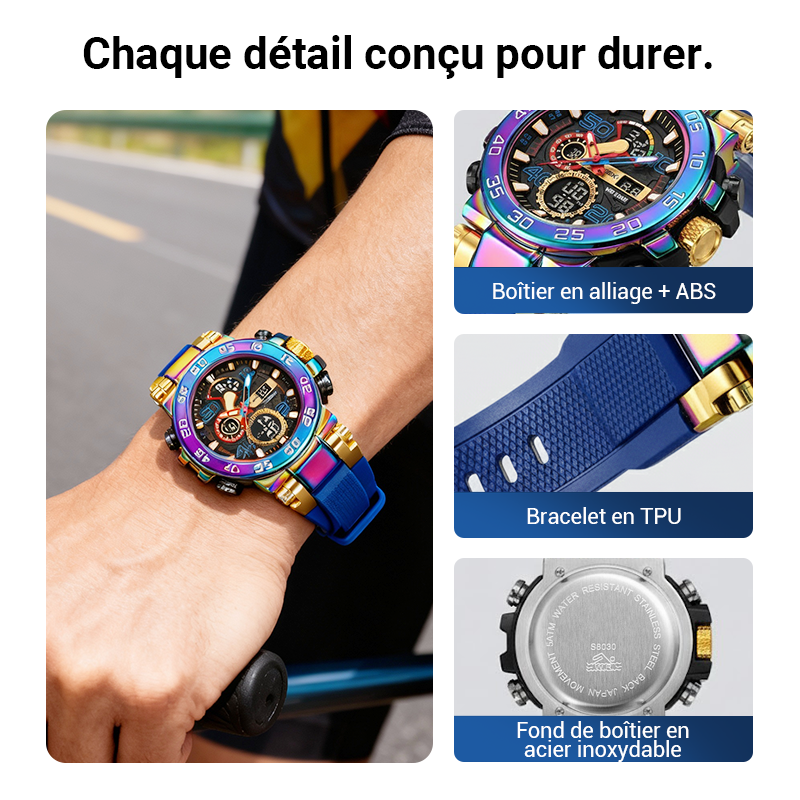 🔥VENTE LIMITÉE 50 % DE RÉDUCTION🔥Montre digitale multifonctionnelle LED étanche