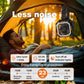Ventilateur de camping avec trépied amovible, ventilateur rechargeable de 30 000 mAh avec lumières LED et pivot à 270°, ventilateur de camping sans fil 4 en 1