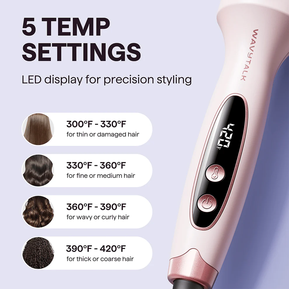 💇‍♀️ 50% DE RÉDUCTION! ✨ Brosse à Cheveux 2-en-1 Volume & Lissage - Technologie Céramique-Tourmaline avec 3 Températures Réglables pour un Style Parfait en 5 Min ⚡🌈