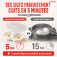 🥚 Des œufs pochés en quelques minutes ! Pocheur pour micro-ondes à double compartiment, sans huile
