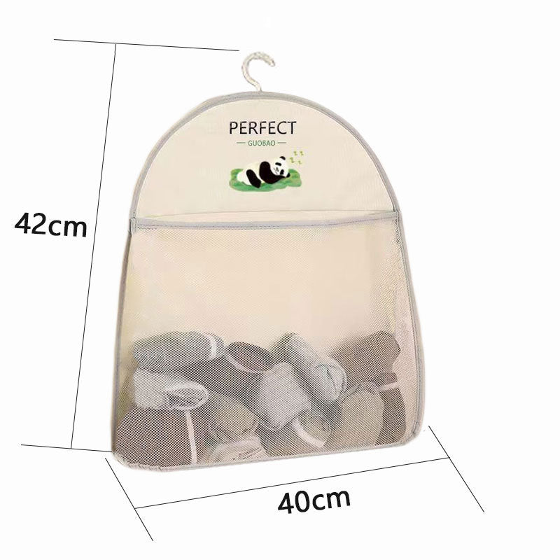 Sac de rangement polyvalent avec filet transparent à suspendre
