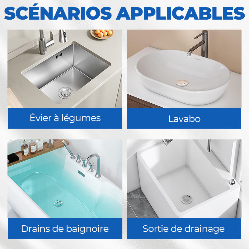 🔥Filtre universel de vidange d'évier💦