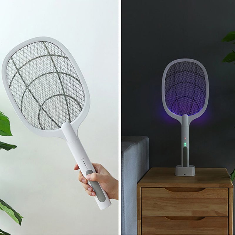 🔥VENTE CHAUDE🔥Raquette électrique anti-moustiques rechargeable par USB, grande raquette à insectes