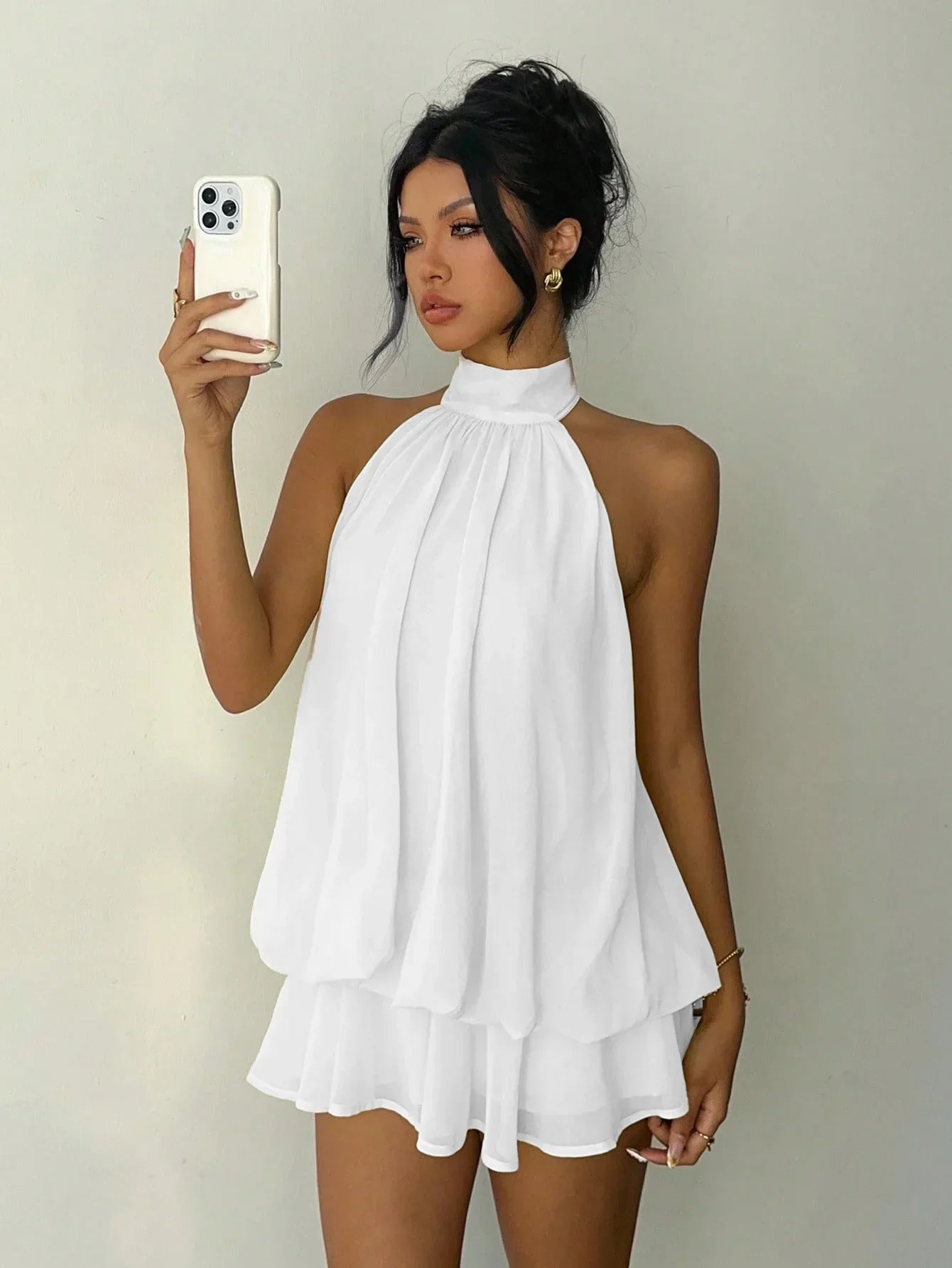 👗🌊 -50% ! Robe Bretelles Légère et Fluide avec Effet Portefeuille & Ourlet Évasé – Parfaite pour les Soirées d'Été & la Plage ✨