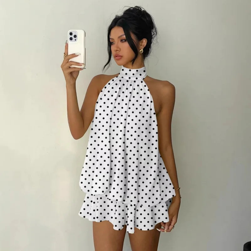 👗🌊 -50% ! Robe Bretelles Légère et Fluide avec Effet Portefeuille & Ourlet Évasé – Parfaite pour les Soirées d'Été & la Plage ✨