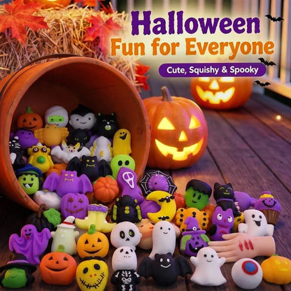 Lot de jouets anti-stress « Squishies » sur le thème d'Halloween