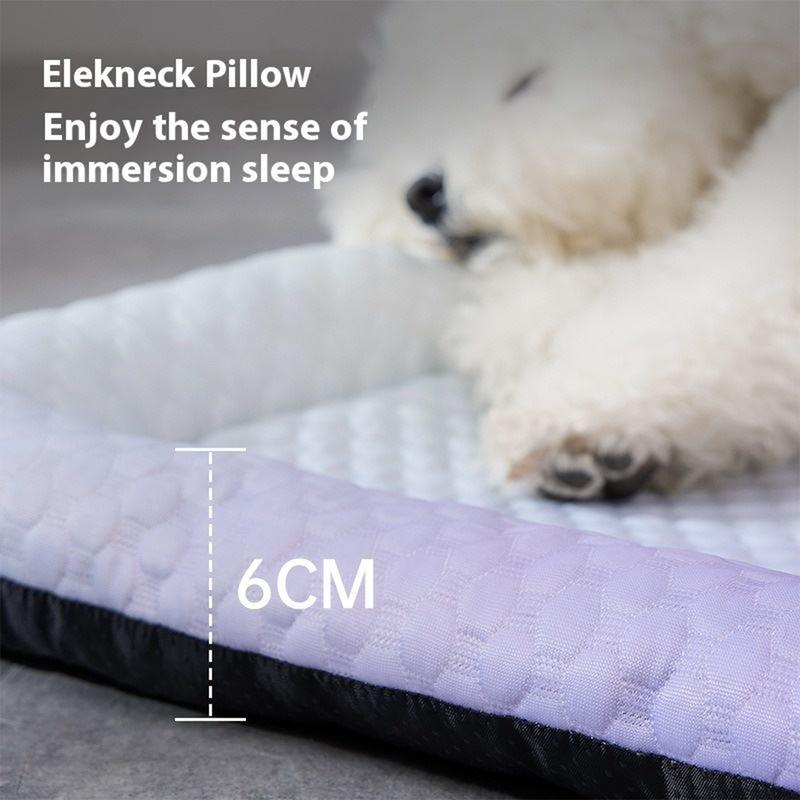 Tapis rafraîchissant pour chiens et chats - Couverture rafraîchissante d'été « Ice Silk » aux couleurs dégradées, coussin de couchage doux et respirant pour les sols d'intérieur, les canapés et les trajets en voiture