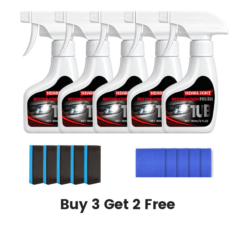 Restaureur de Phares Professionnel 180 ml avec Éponge 🧽🚗