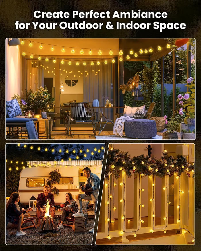 📢📢50% DE RÉDUCTION !! ⏰🎀Les meilleures décorations de Noël🎀Guirlande lumineuse extérieure LED solaire étanche