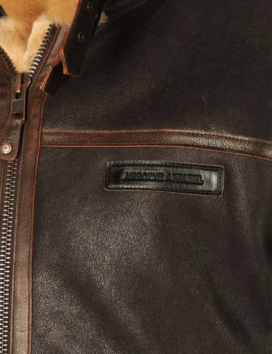 📢📢65 % de réduction !!! ✨VESTE BOMBER EN PEAU DE MOUTON