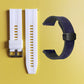 Bracelet de montre en silicone 22 mm + bracelet de montre en cuir