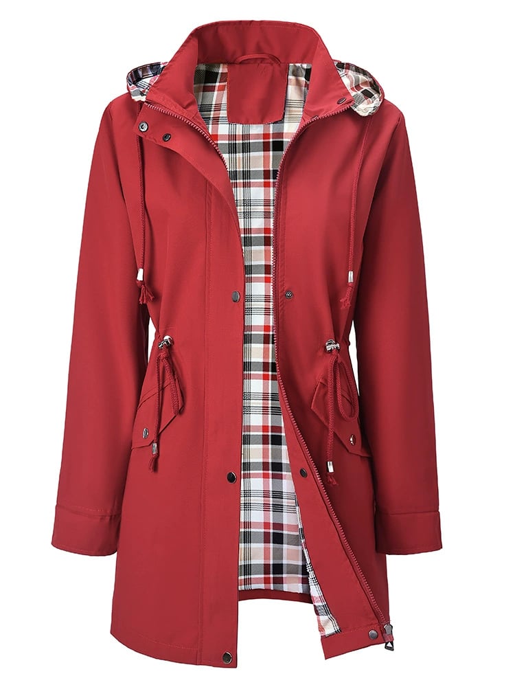 ⏳Promotion Éclair🧥Veste décontractée unie, imperméable et coupe-vent