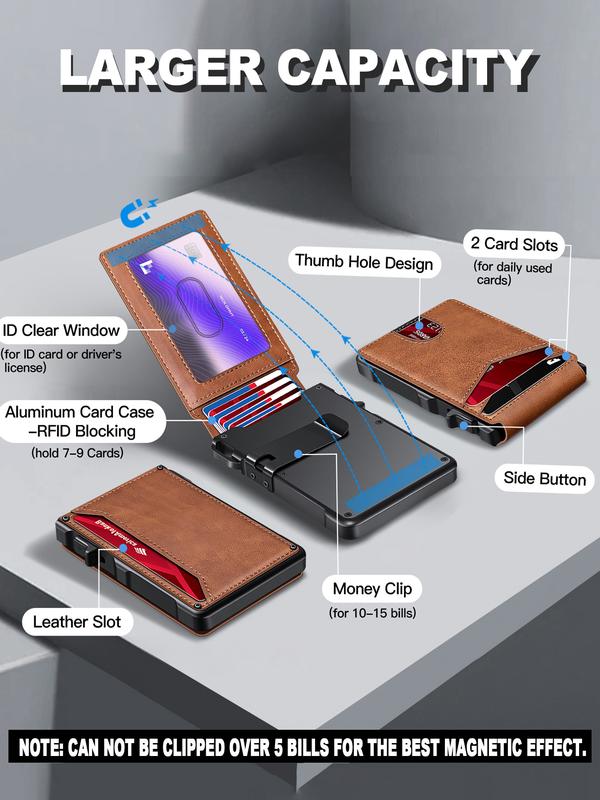 🔥🎁Nouveauté : 50 % de réduction -- Portefeuille fin pour homme avec protection RFID