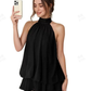 👗🌊 -50% ! Robe Bretelles Légère et Fluide avec Effet Portefeuille & Ourlet Évasé – Parfaite pour les Soirées d'Été & la Plage ✨